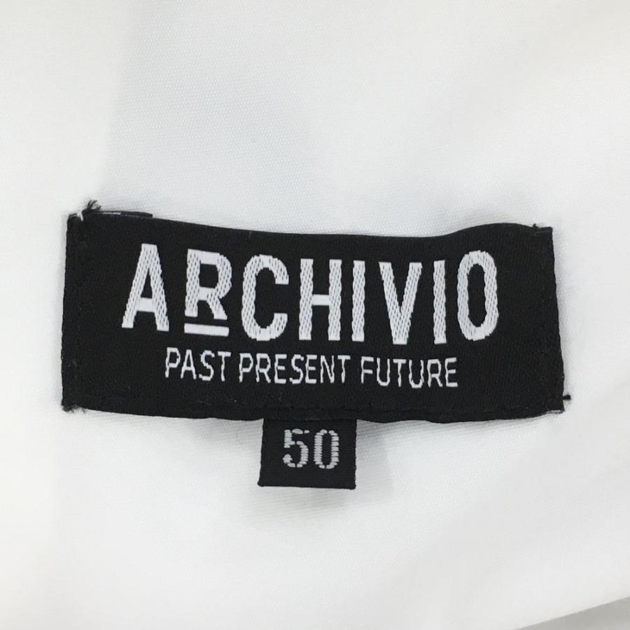 archivio（アルチビオ） パンツ 白×マルチ ロゴ総柄 メンズ 50 ゴルフ