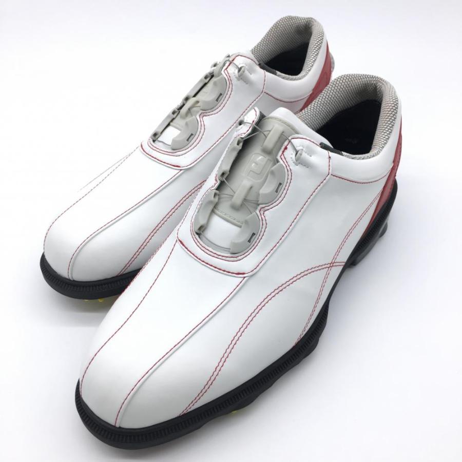 フットジョイ ゴルフシューズ 白×レッド 59966J GF：II BOA OPTIFLEX2 