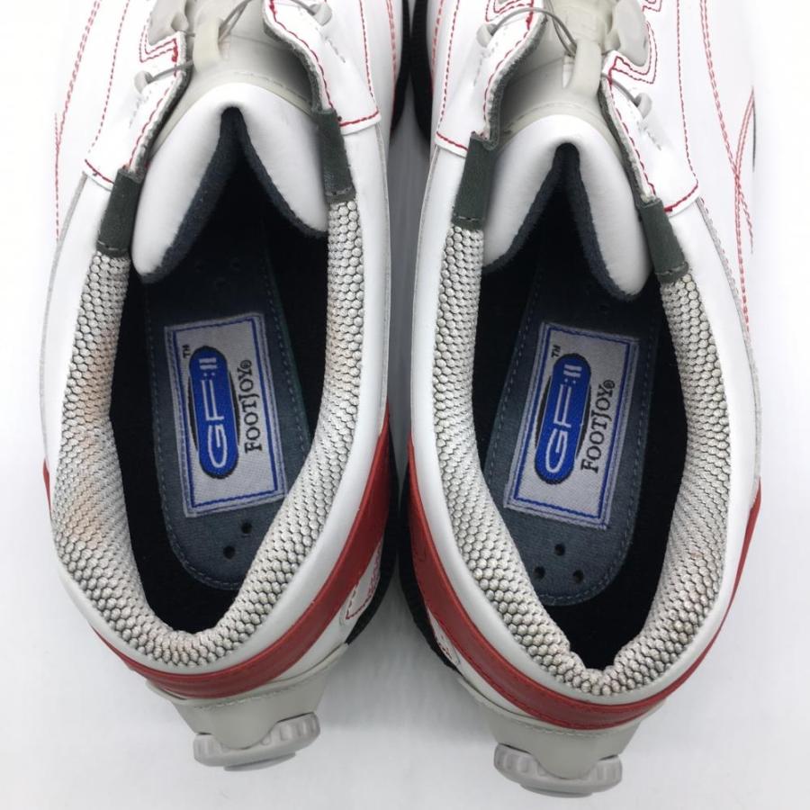 フットジョイ ゴルフシューズ 白×レッド 59966J GF：II BOA OPTIFLEX2 