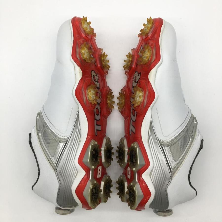 美品】フットジョイ ゴルフシューズ 白×シルバー ボア ツアーエックス