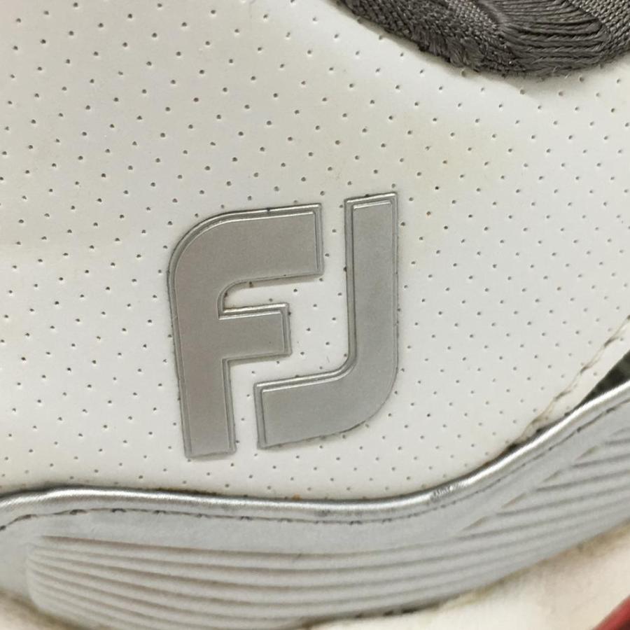 美品】フットジョイ ゴルフシューズ 白×シルバー ボア ツアーエックス