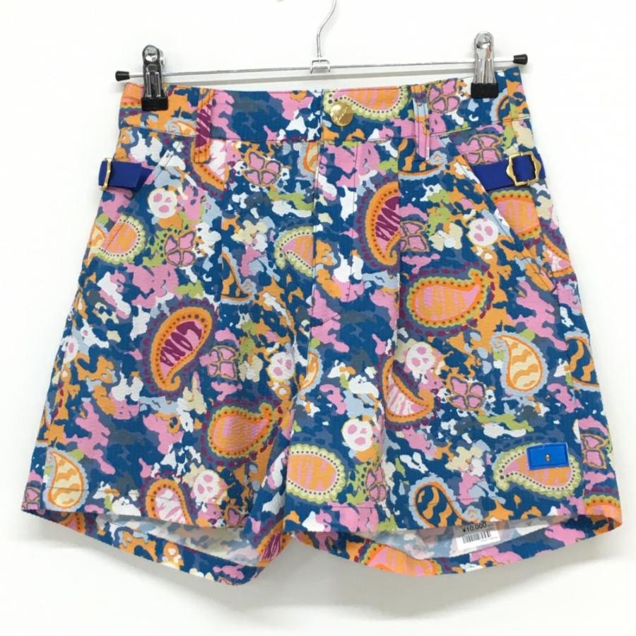 MARK&LONA（マークアンドロナ） キュロットスカート ブルー×ピンク