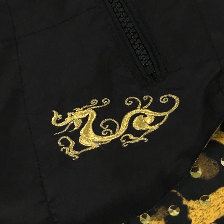 超美品】ダンスウィズドラゴン リバーシブルダウンベスト 黒 裏
