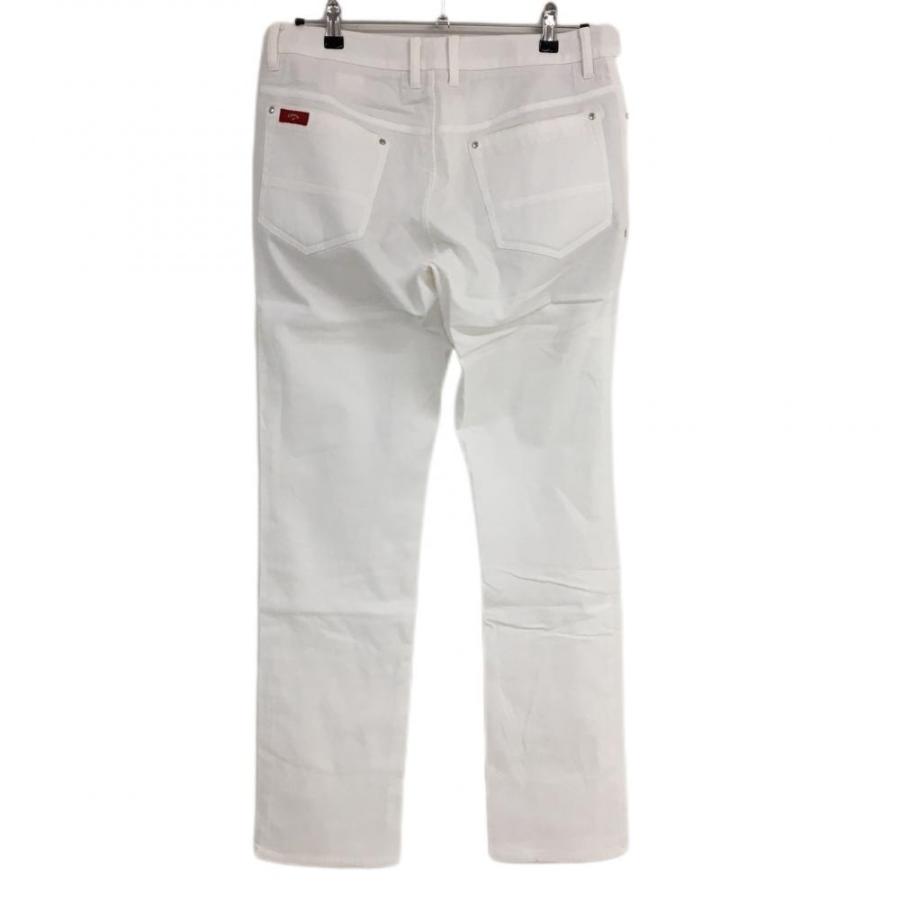 キャロウェイ パンツ 白 織生地 シンプル メンズ L ゴルフウェア