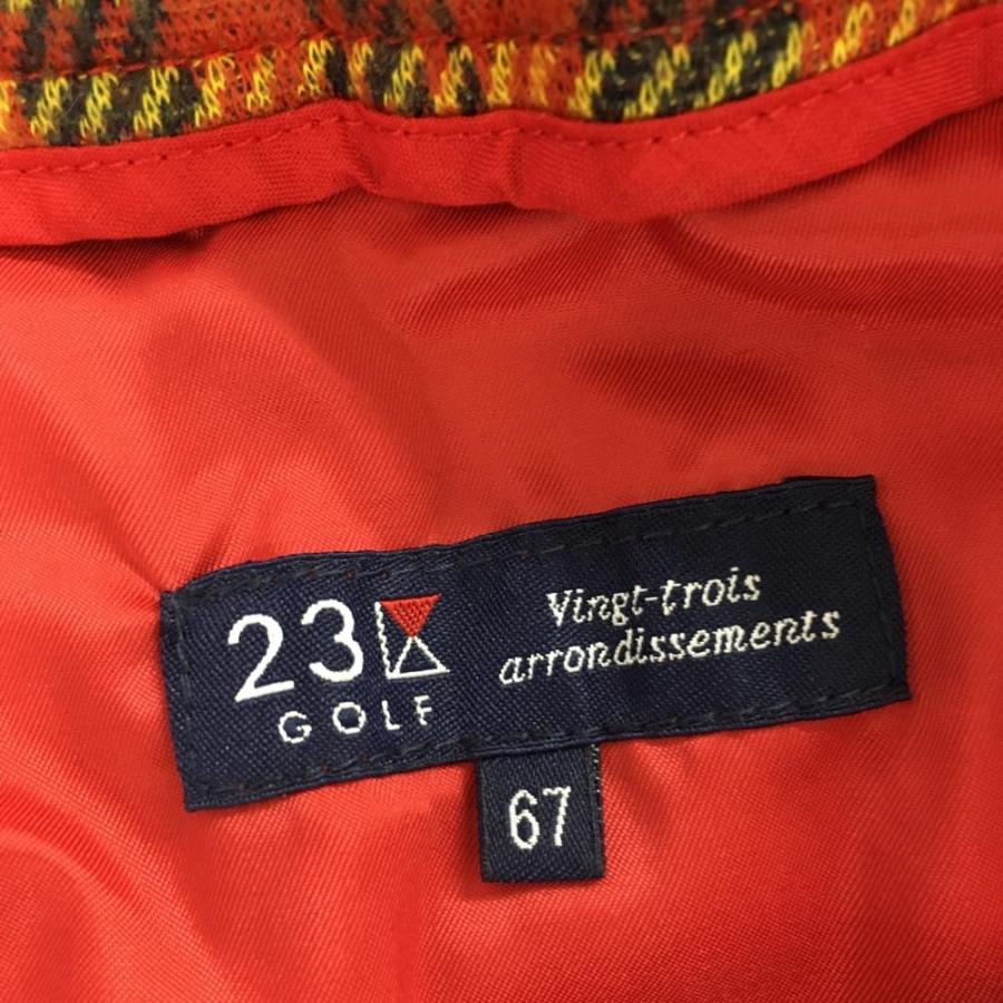 23区GOLF 23区ゴルフ スカート レッド×ネイビー チェック アクリル混