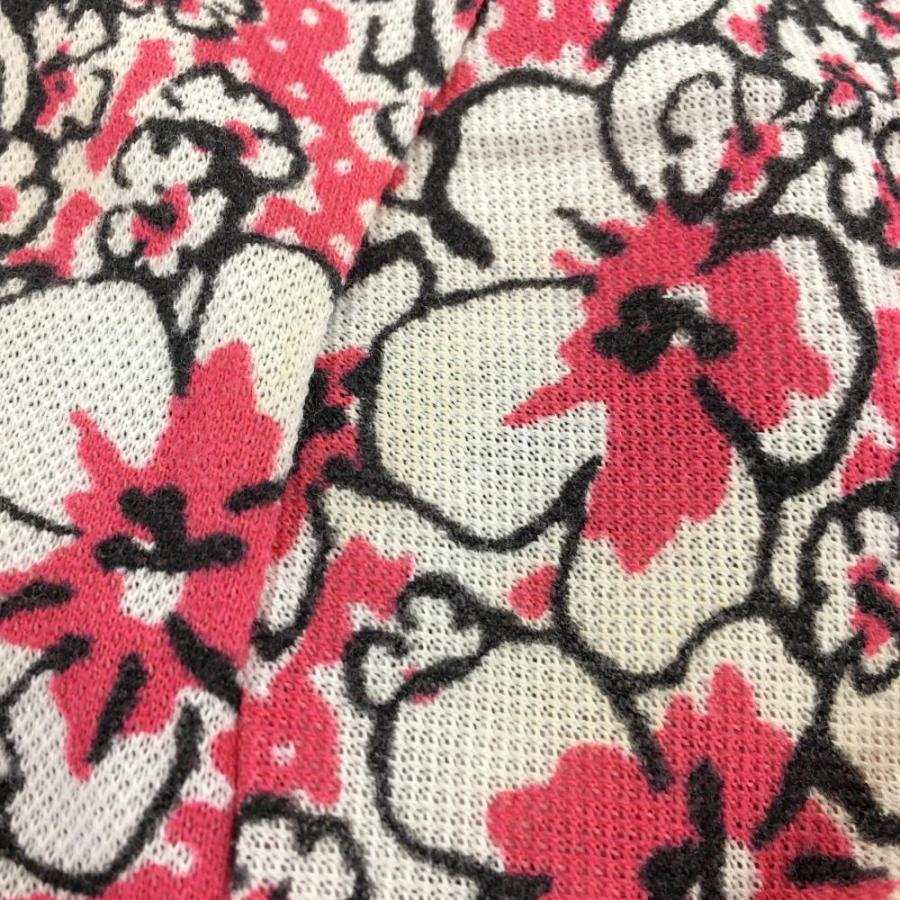 BEAMS ビームスゴルフ 半袖ポロシャツ ピンク×白 花 総柄 BEAMS ビームスゴルフ 半袖ポロシャツ ピンク×白 花 総柄