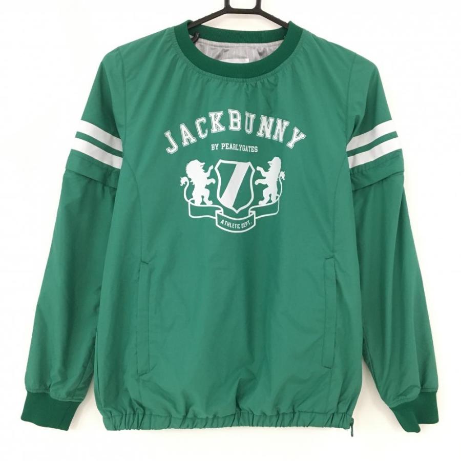 JACK BUNNY ジャックバニー レディース　蓄熱 ツインスニード ジャックバニー 2WAYスニードブルゾン グリーン×白 袖着脱可 蓄熱裏地