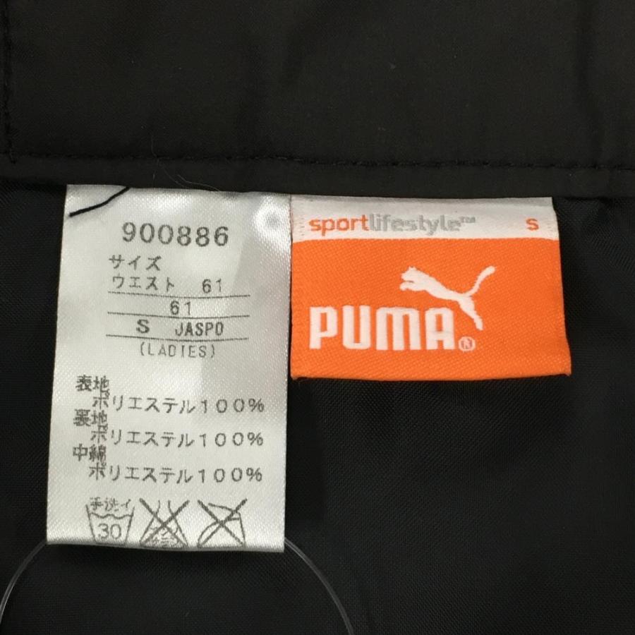 PUMA（プーマ） 中綿ハーフパンツ 黒×白 ドット ウエスト一部ゴム 
