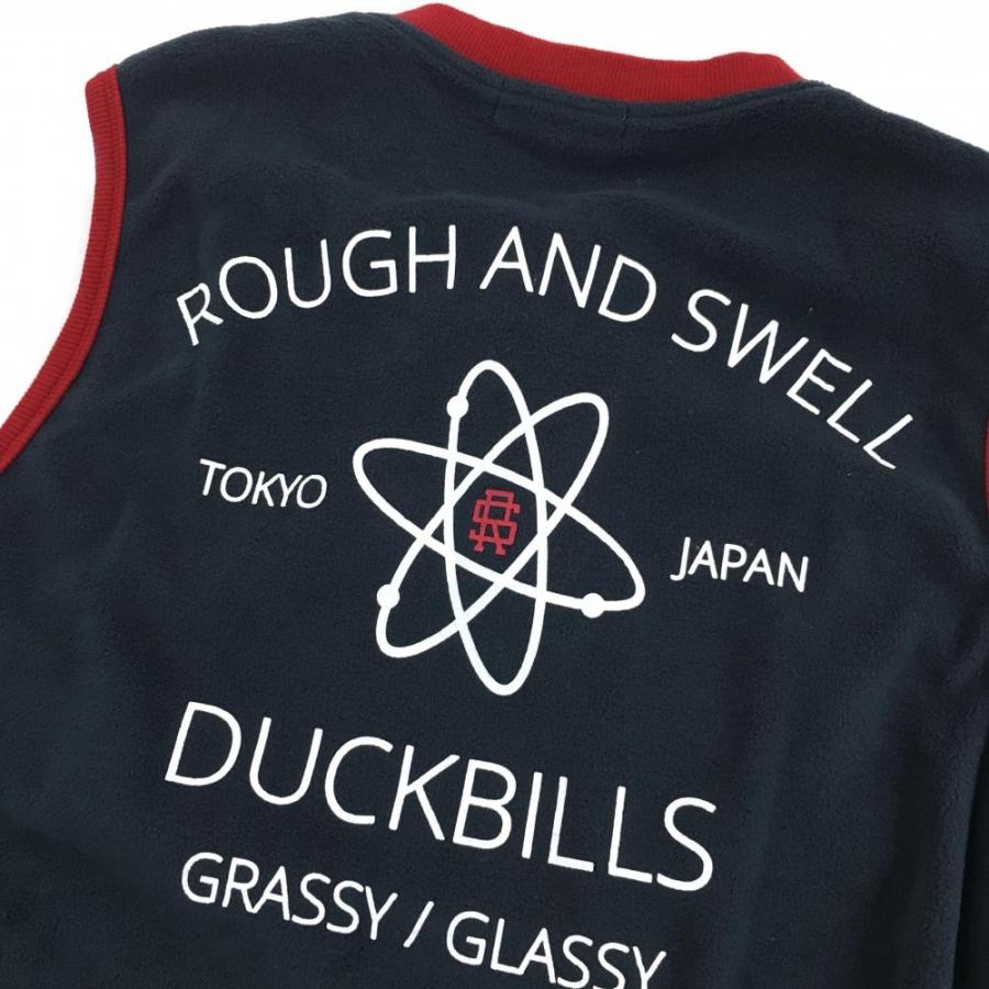 rough & swell ラフアンドスウェル フリース ベスト ネイビー M