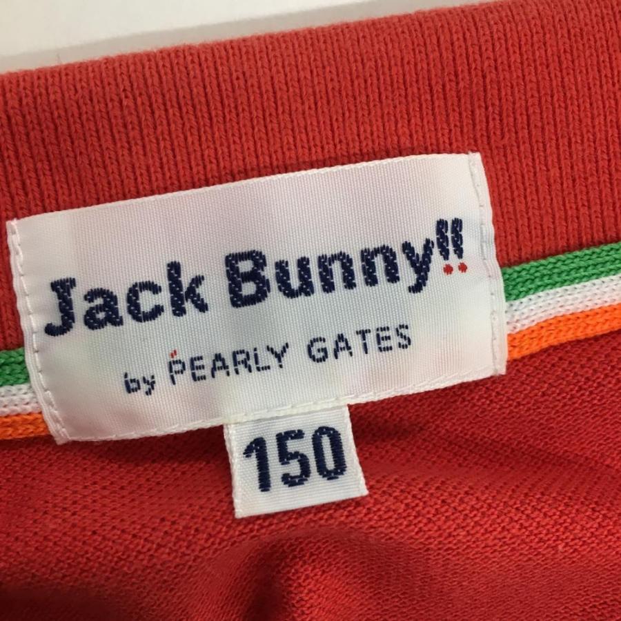 ジャックバニー 半袖ポロシャツ レッド ウサギ刺しゅう ジュニア・キッズ 150 ゴルフウェア Jack Bunny／30%OFF価格｜reonard｜04