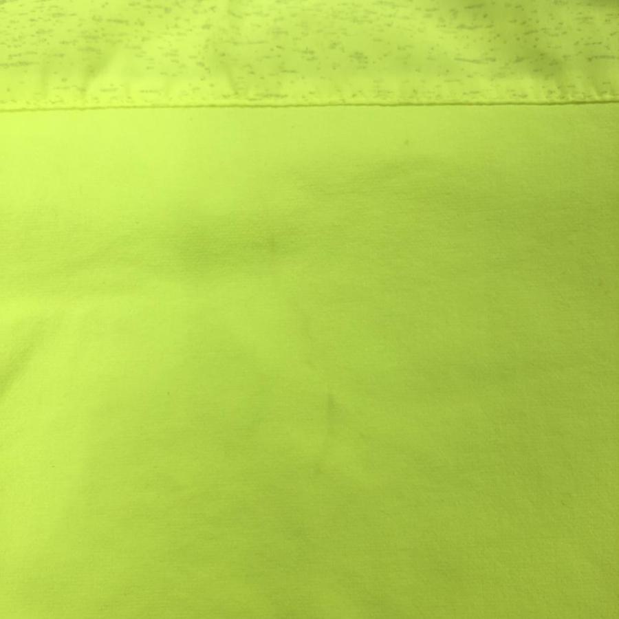 美品】アディダス ナイロンジャケット 蛍光イエロー 上部柄 ストレッチ