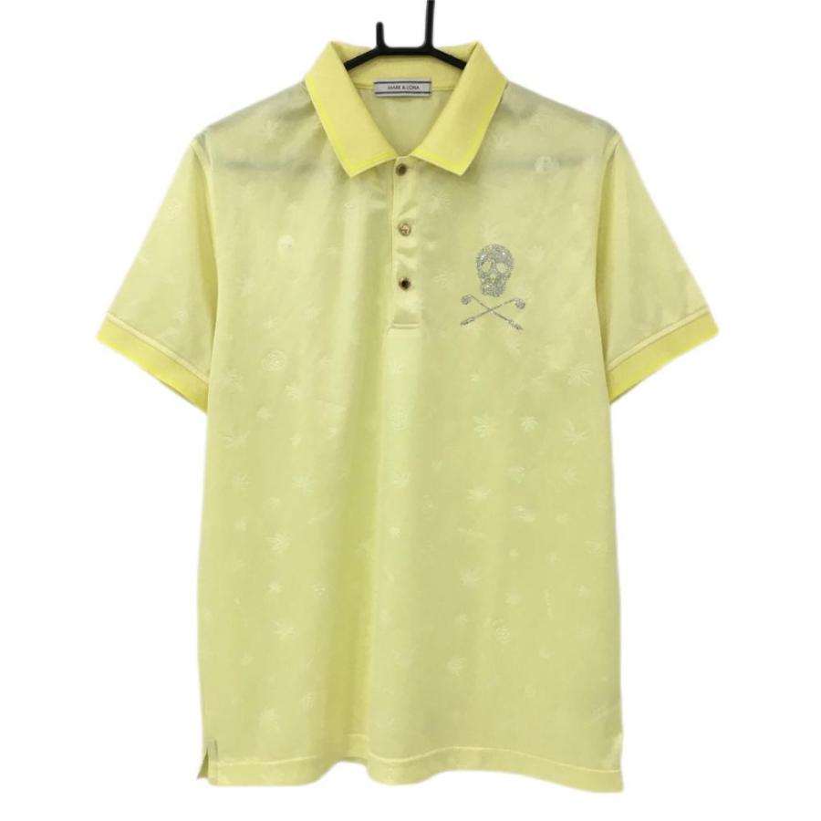 MARK&LONA マークアンドロナ メンズ ゴルフ ポロシャツ 黄XL MARK&LONA