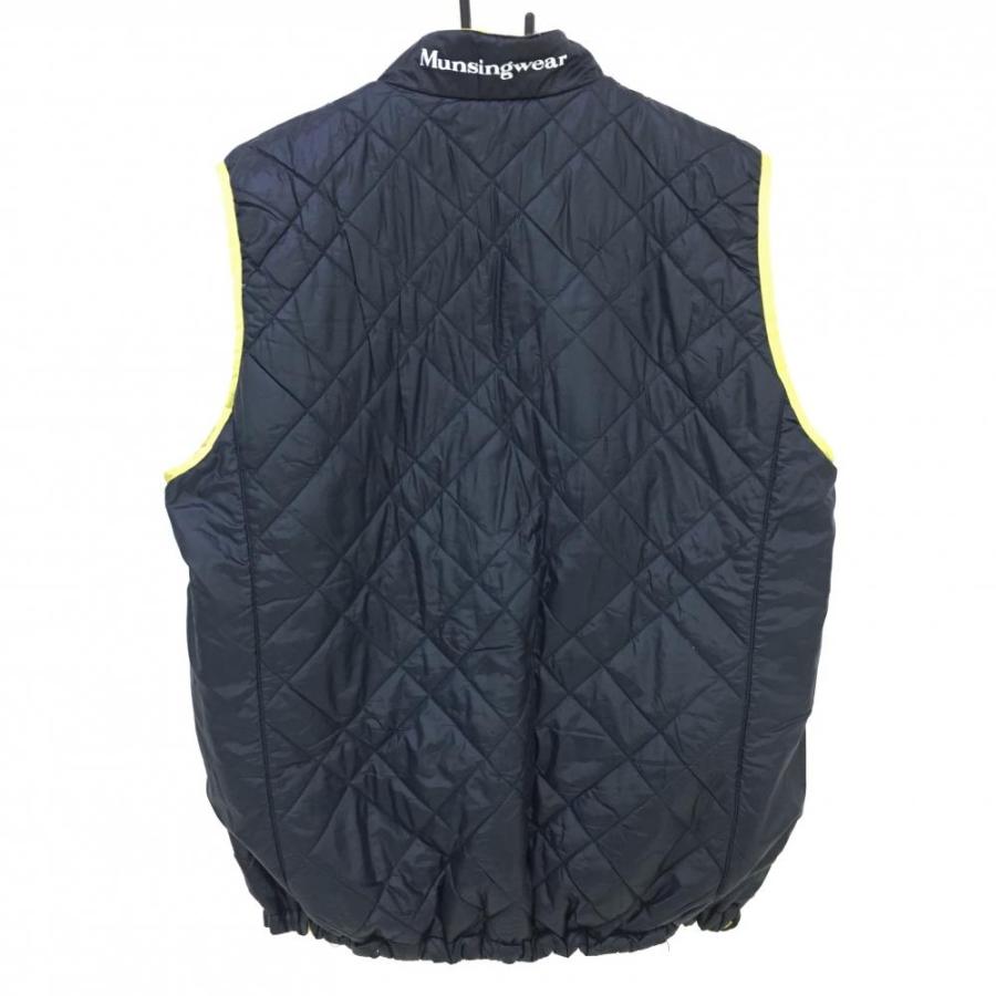超美品】マンシングウェア 中綿リバーシブルベスト イエロー