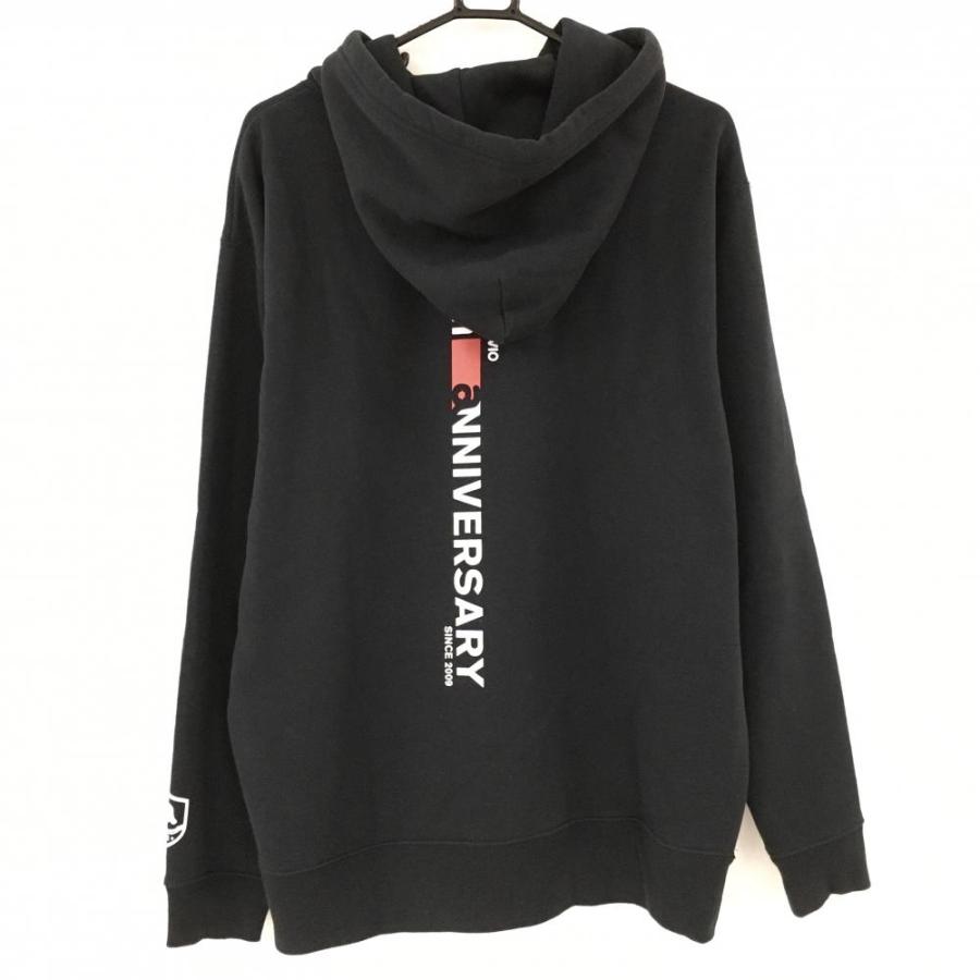 美品】アルチビオ パーカー 黒 10周年記念 裏起毛 ポケット付 メンズ