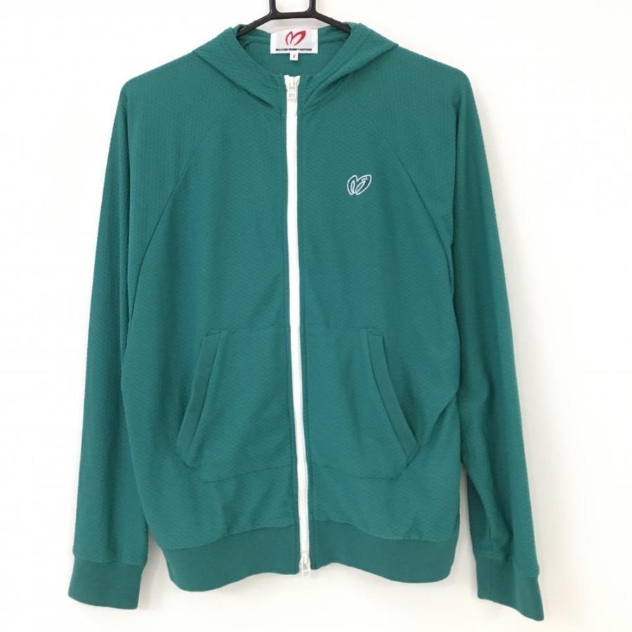 超美品】マスターバニー ジップパーカー グリーン×白 メッシュ ダブル 