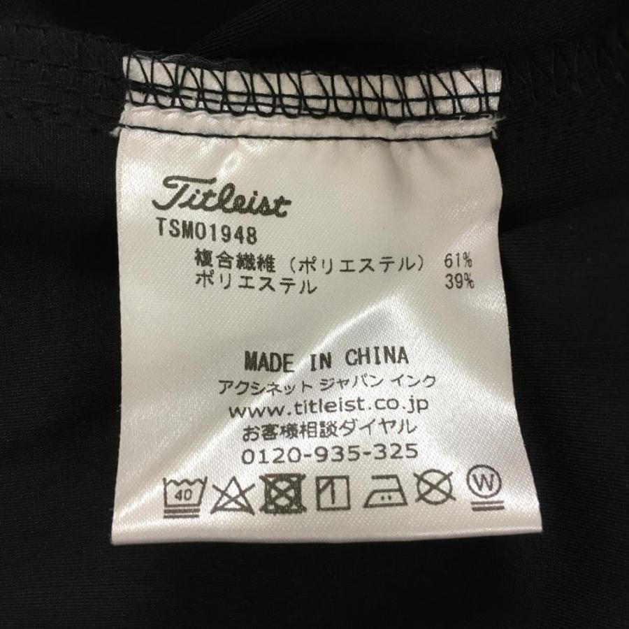 超美品】タイトリスト ジップパーカー 黒 肩ロゴシルバー 超美品】タイトリスト ジップパーカー 黒 肩ロゴシルバー