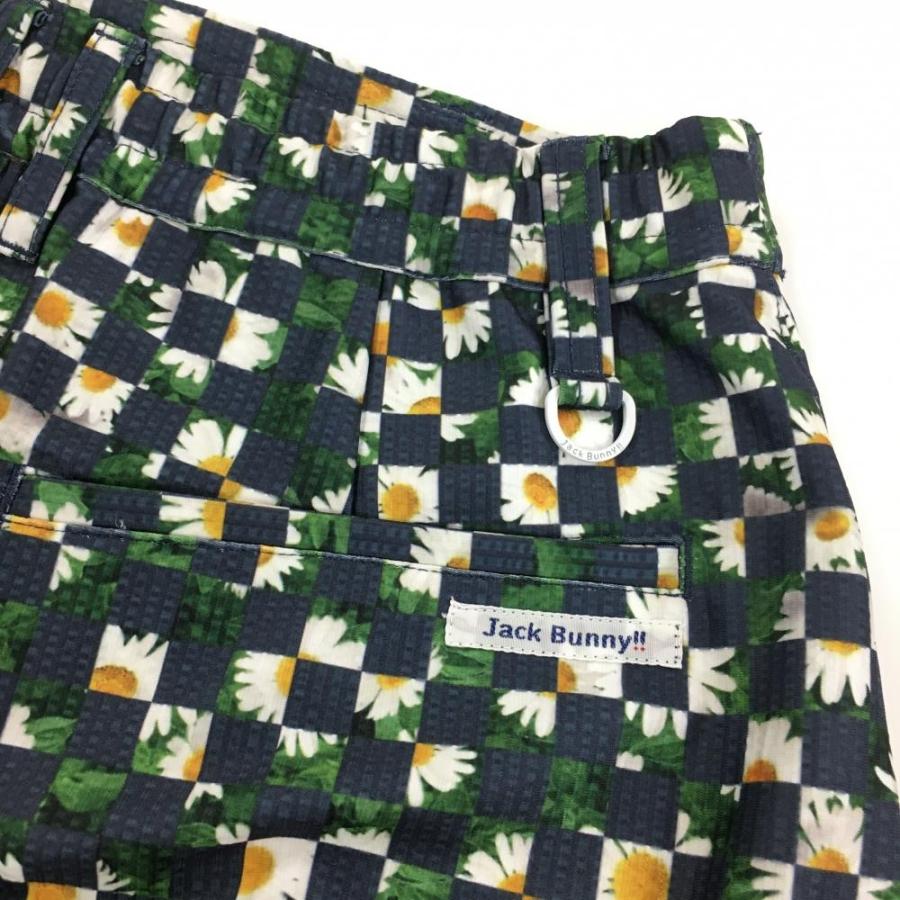 Jack Bunny!!（ジャックバニー） スカート ネイビー×白×黄色 花柄