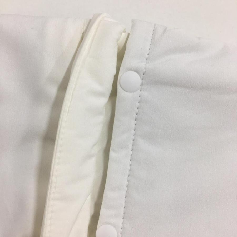 美品】ニューバランス 2WAY中綿スニード 白 ハーフジップ 袖着脱可