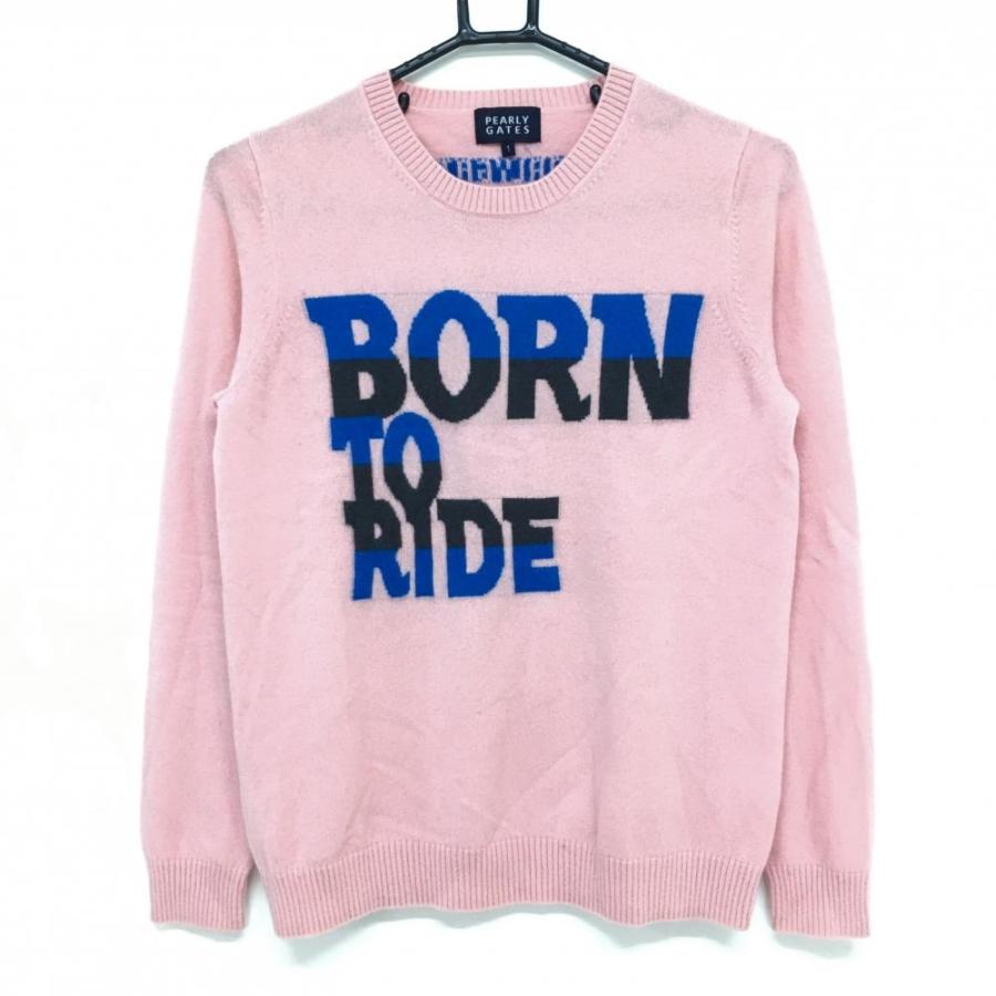 パーリーゲイツ カシミヤセーター ピンク レディース 1(M) ゴルフ  