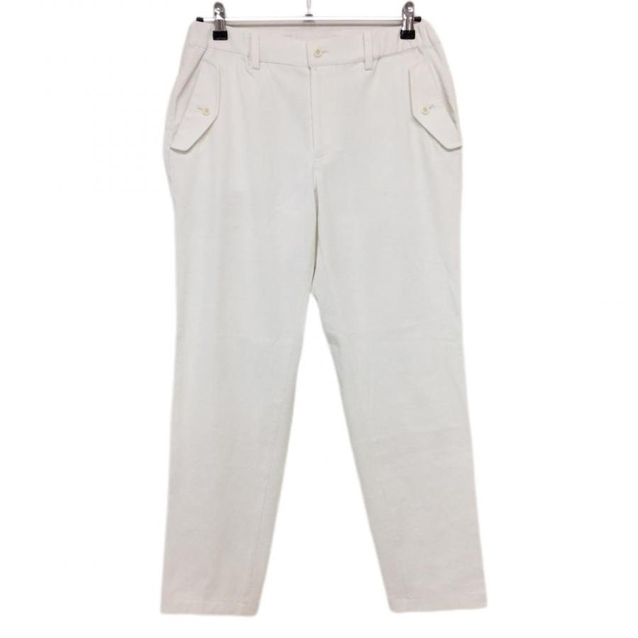 BEAMS（ビームス） ビームスゴルフ パンツ 白 刺しゅう 麻混 メンズ 46