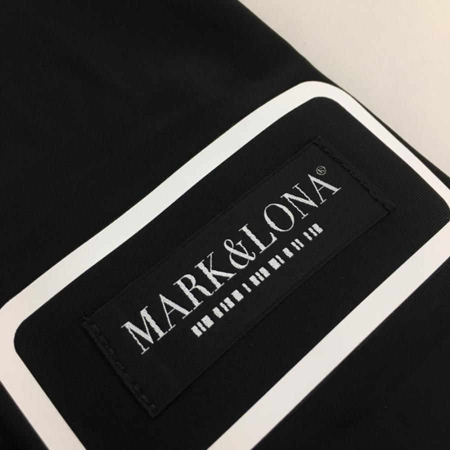超美品】マークアンドロナ 半袖ポロシャツ 黒 ハーフジップ ストレッチ
