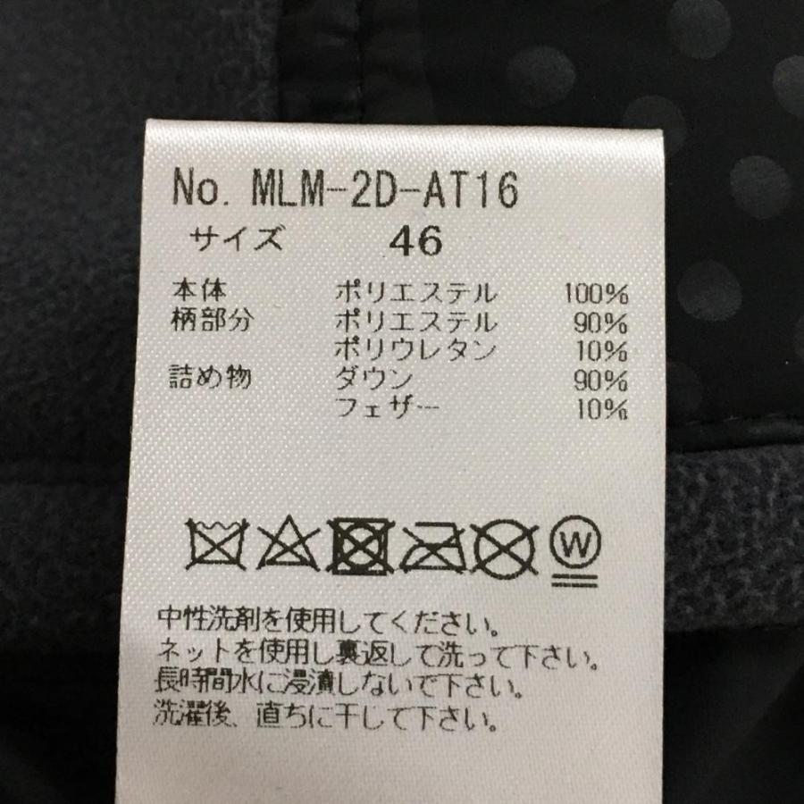 超美品】マークアンドロナ 異素材ダウンパンツ グレー×黒 超美品】マークアンドロナ 異素材ダウンパンツ グレー×黒