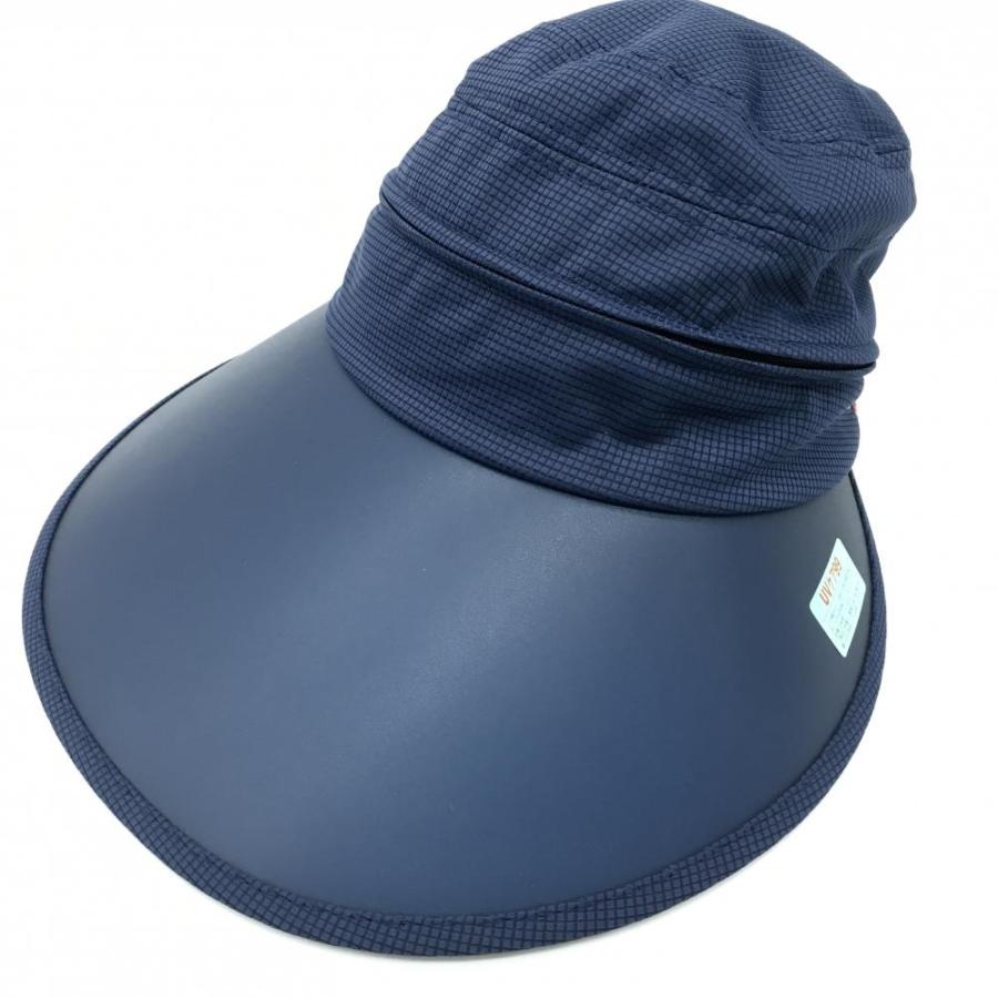 帽子 新品】キャロウェイ 2wayつば広キャップ サンバイザー ネイビー