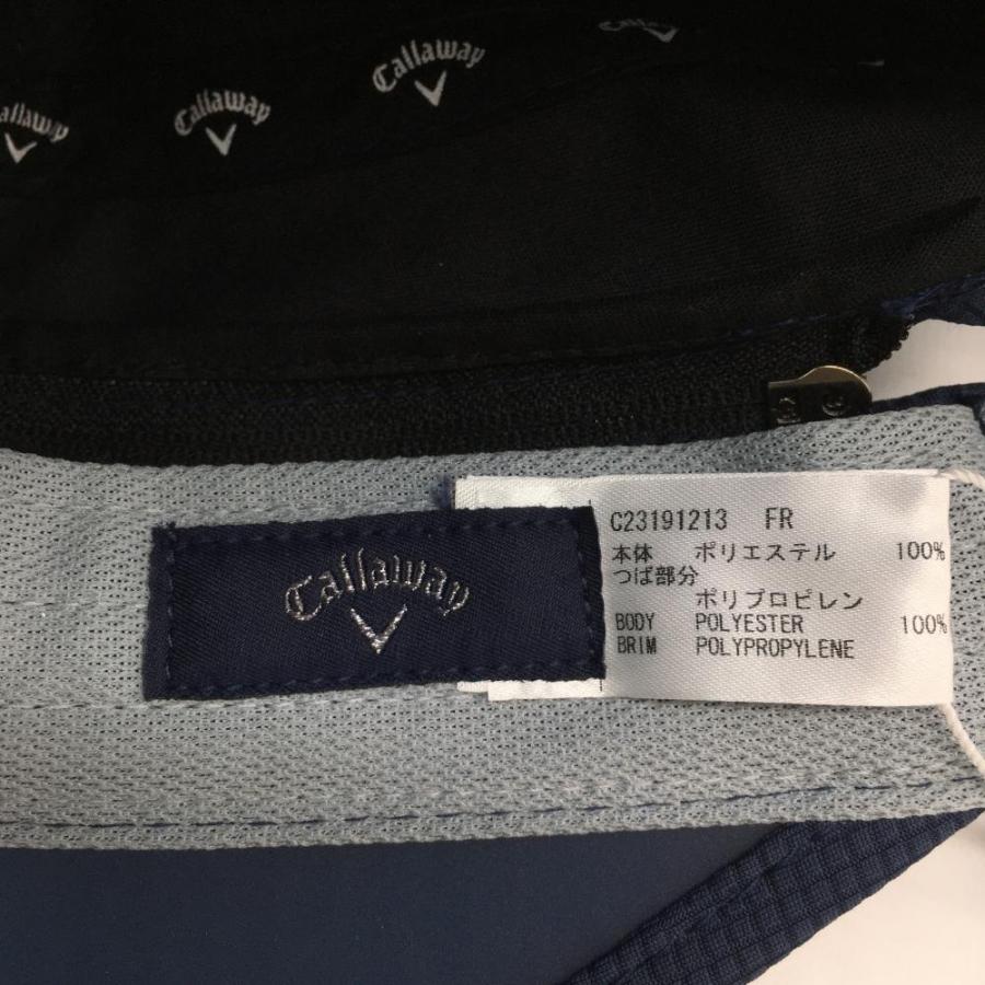 新品】キャロウェイ 2wayつば広キャップ サンバイザー ネイビー