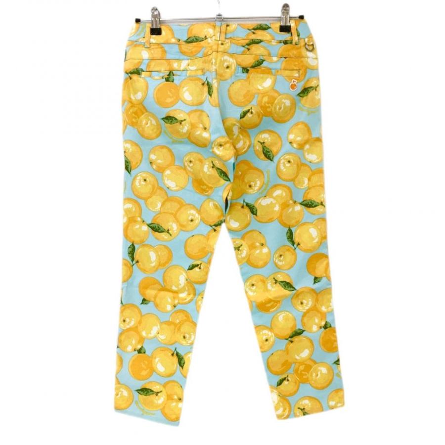 Munsingwear（マンシングウェア） パンツ ライトブルー×オレンジ 総柄