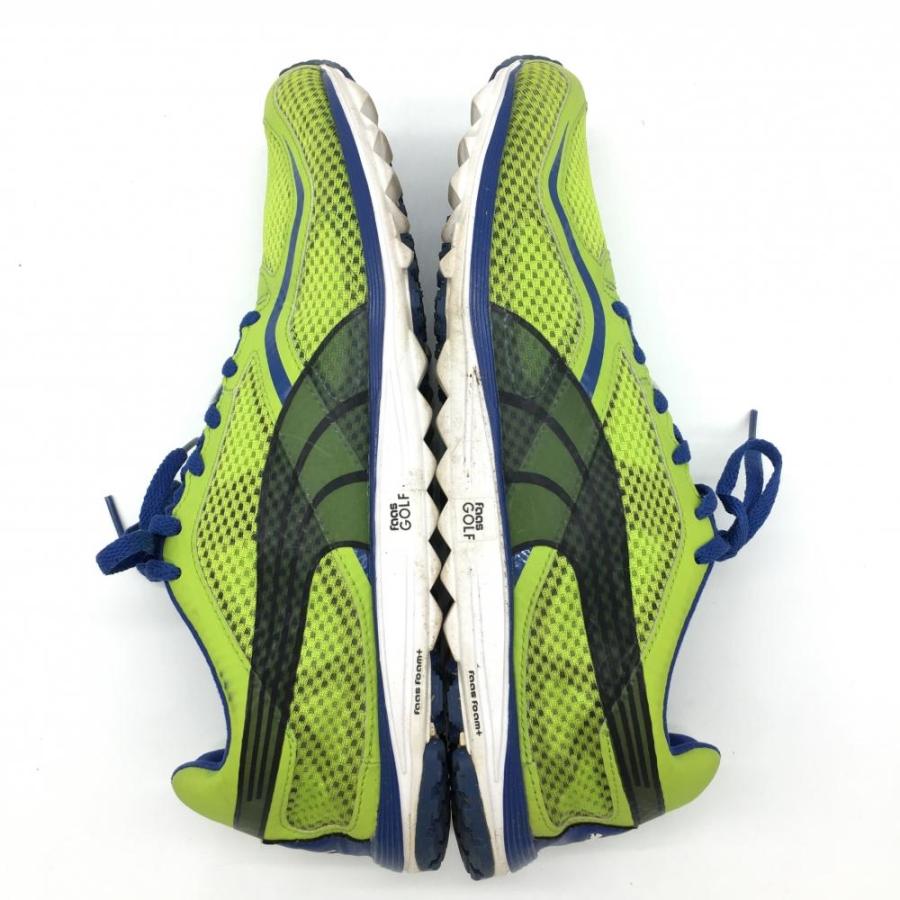 【美品】プーマ ゴルフシューズ ライトグリーン×ブルー FAAS LITE MESH メッシュ 186847 メンズ 27.5 ゴルフウェア ...