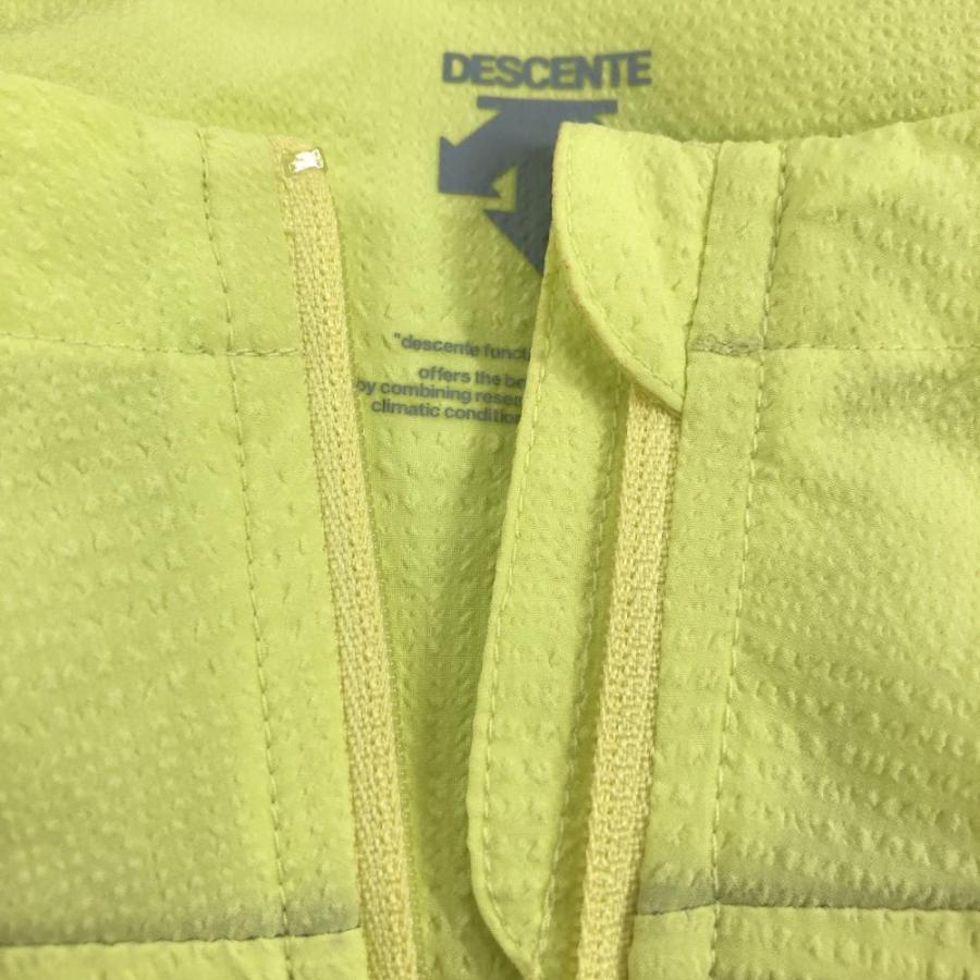 DESCENTE（デサント） ジップパーカー イエロー サッカー生地 ブルゾン