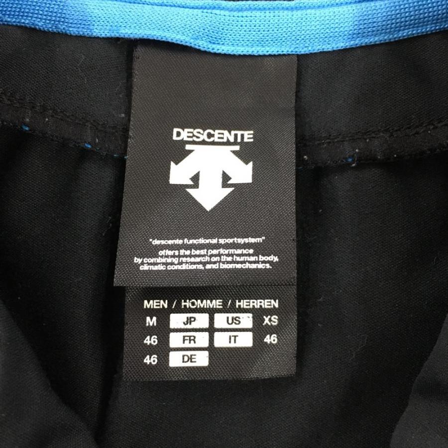 DESCENTE（デサント） ジャケットブルゾン 黒×ブルー メンズ M ゴルフ