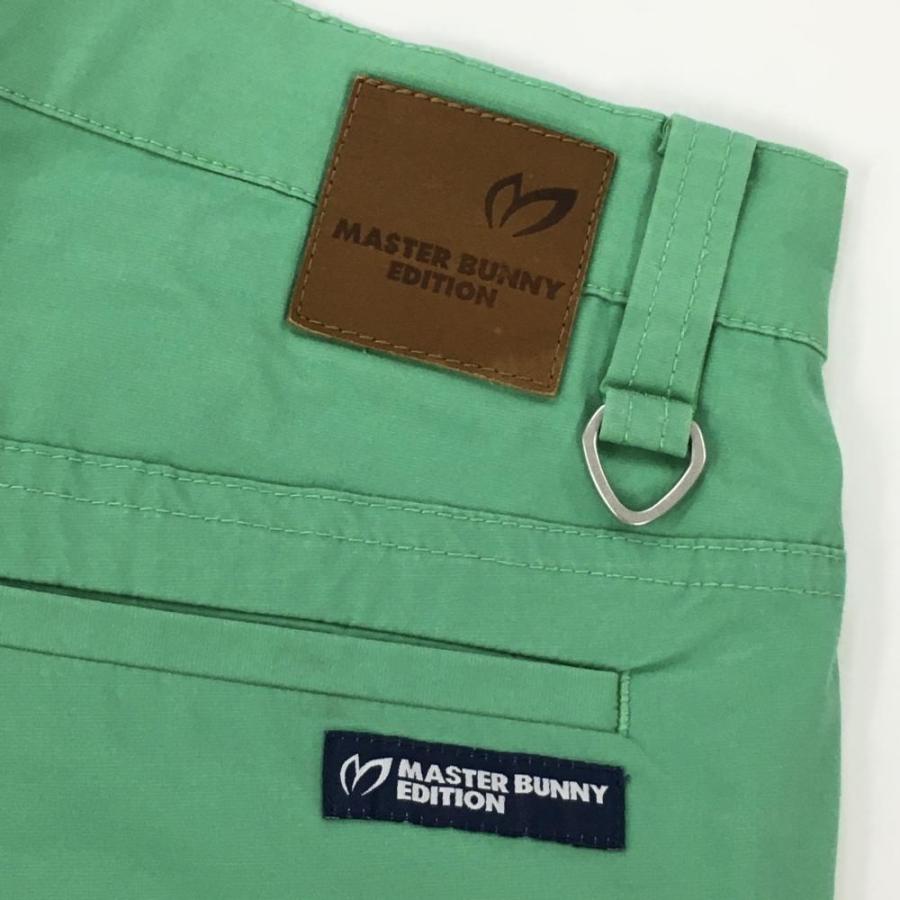 マスターバニー パンツ グリーン ロゴネイビー ストレッチ メンズ 5(L