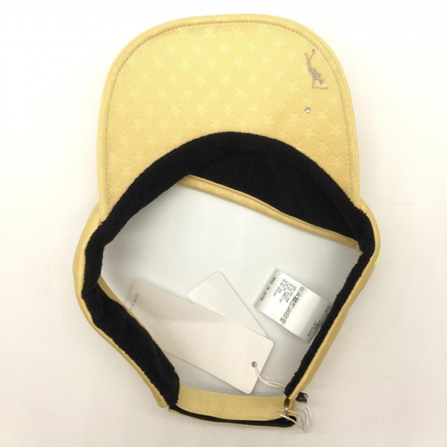 新品】マークアンドロナ サンバイザー イエロー 星柄織生地 スター