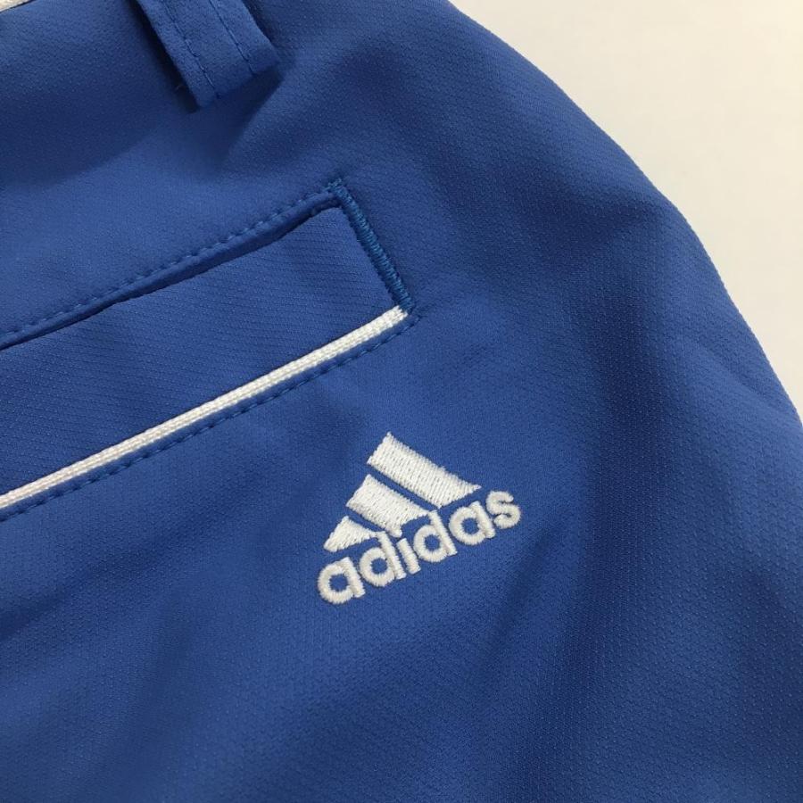 adidas（アディダス） ハーフパンツ ブルー×白 バックロゴ刺しゅう 6