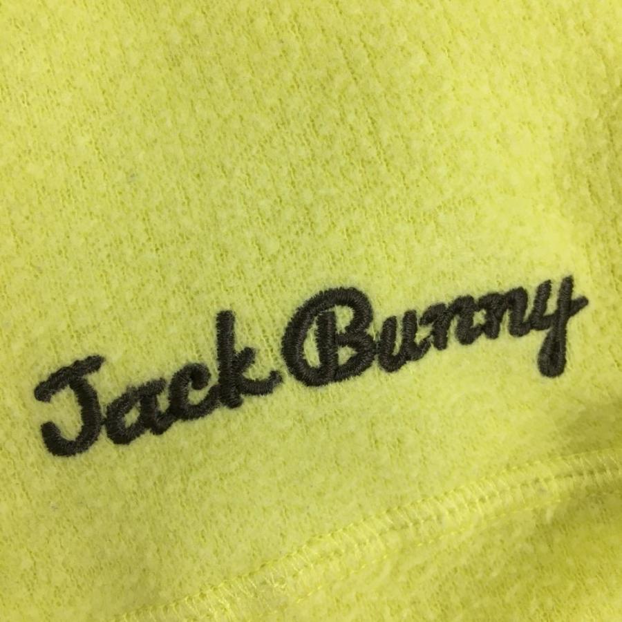 Jack Bunny!!（ジャックバニー） フリースパーカー イエロー×黒 ハーフ
