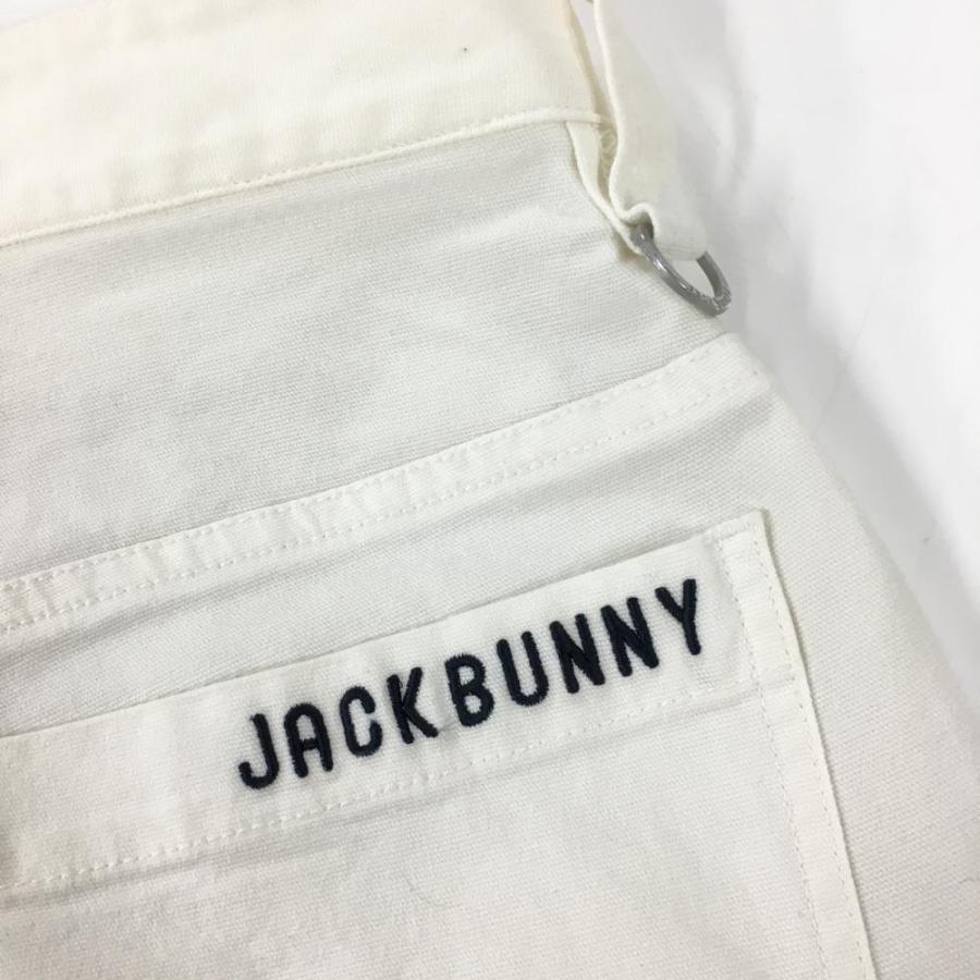 Jack Bunny!!（ジャックバニー） パンツ 白×ネイビー ロゴ刺しゅう