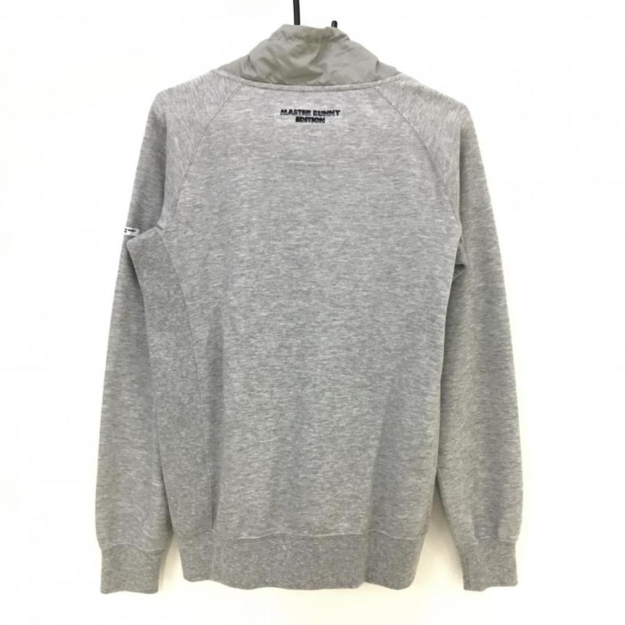 超美品】マスターバニー 切替ジャケット グレー ネックドローコード