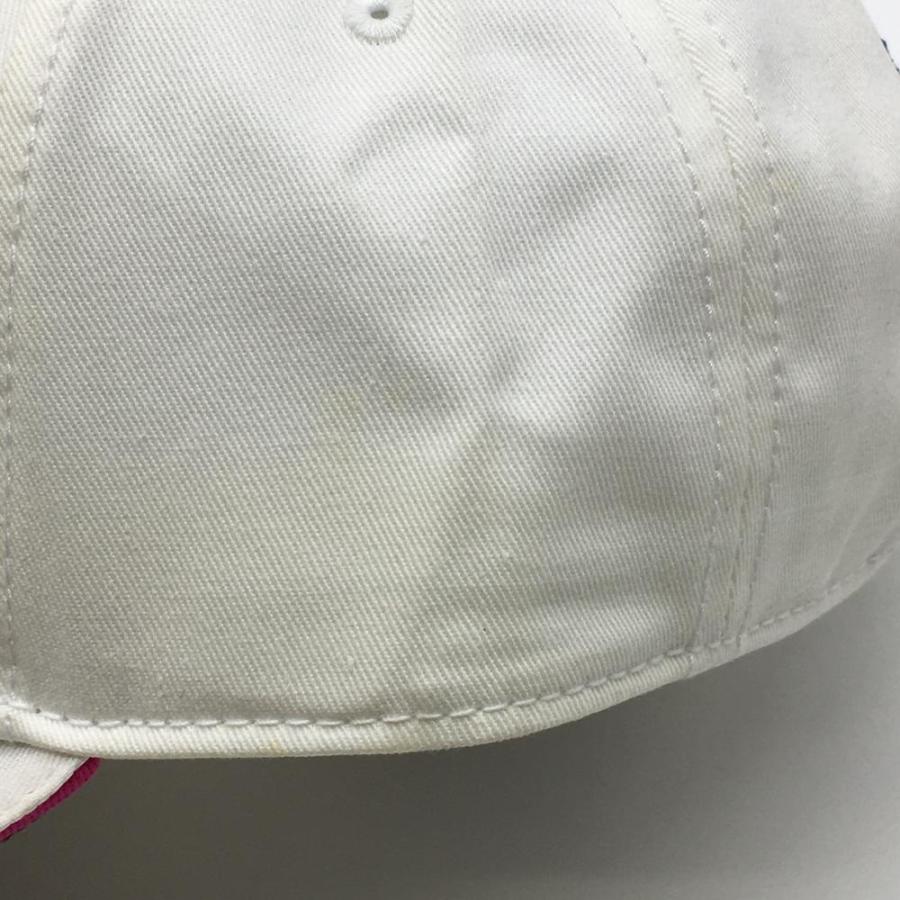 新品】ヨネックス キャップ 白×ピンク 立体ロゴ刺しゅう コットン100