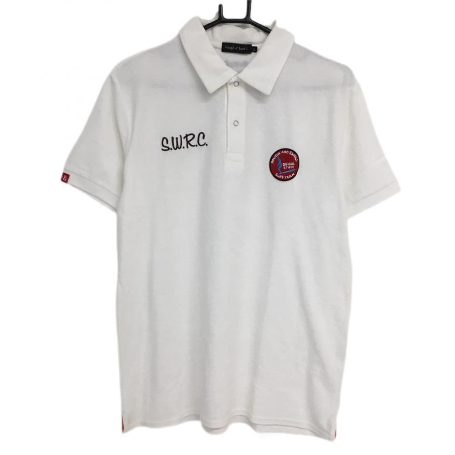 超美品】ラフアンドスウェル 半袖ポロシャツ 白 パイル地  