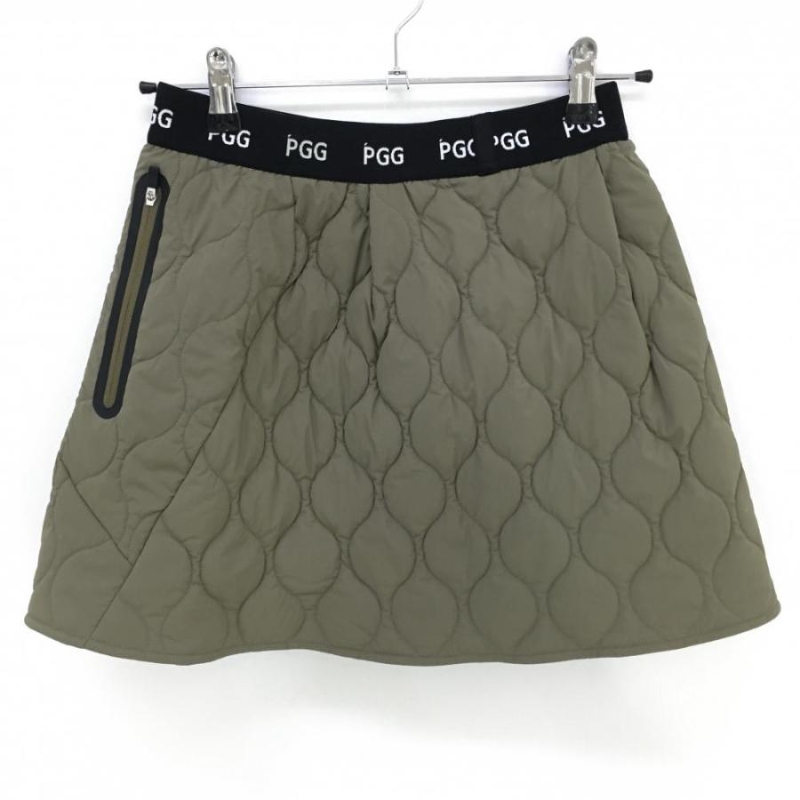 PEARLY GATES カーキ キルティングスカート PEARLY GATES カーキ キルティングスカート
