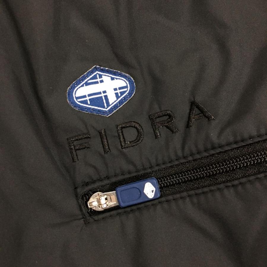 超美品】フィドラ 上下セット(ジャケット×パンツ) 黒 中綿 フード収納