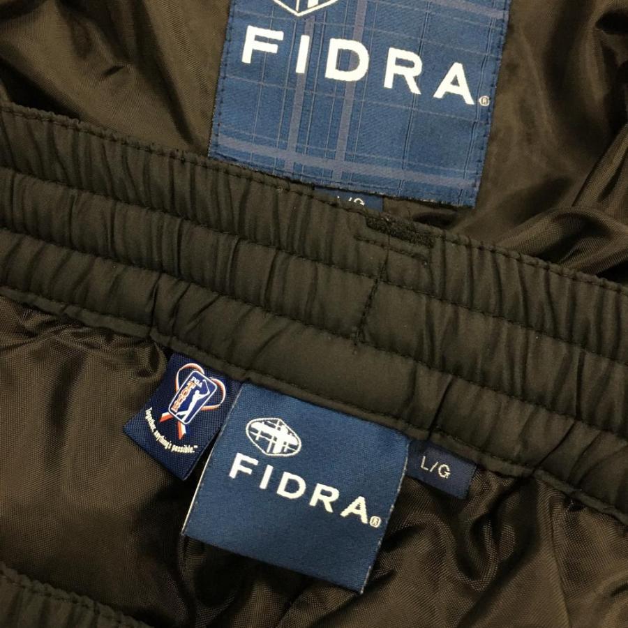 超美品】フィドラ 上下セット(ジャケット×パンツ) 黒 中綿 フード収納