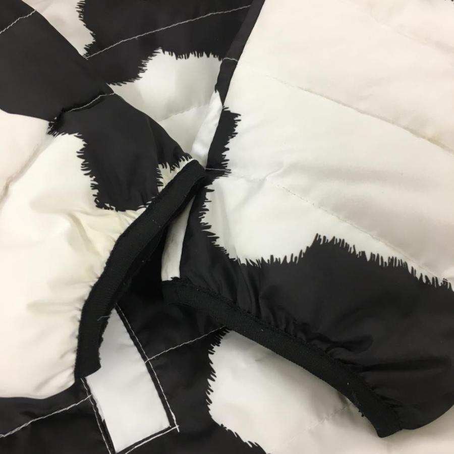 ラウドマウス 2WAYダウンジャケット 白×黒 ホルスタイン柄 袖