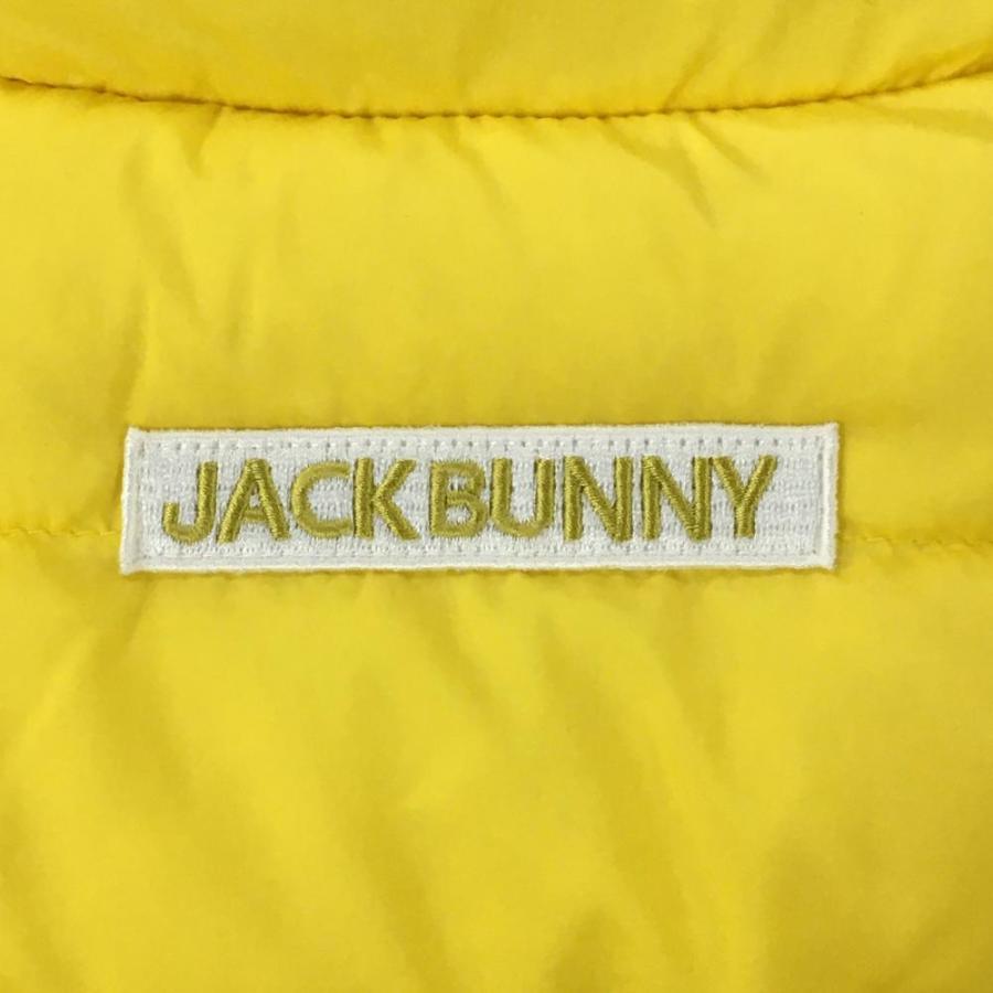 超美品】ジャックバニー 2WAYダウンジャケット イエロー 袖着脱