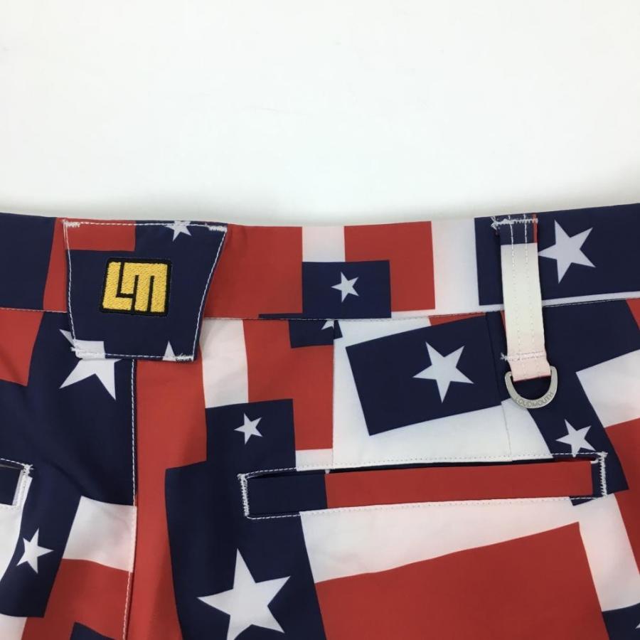 LOUDMOUTH（ラウドマウスゴルフ） ラウドマウス パンツ 白×レッド