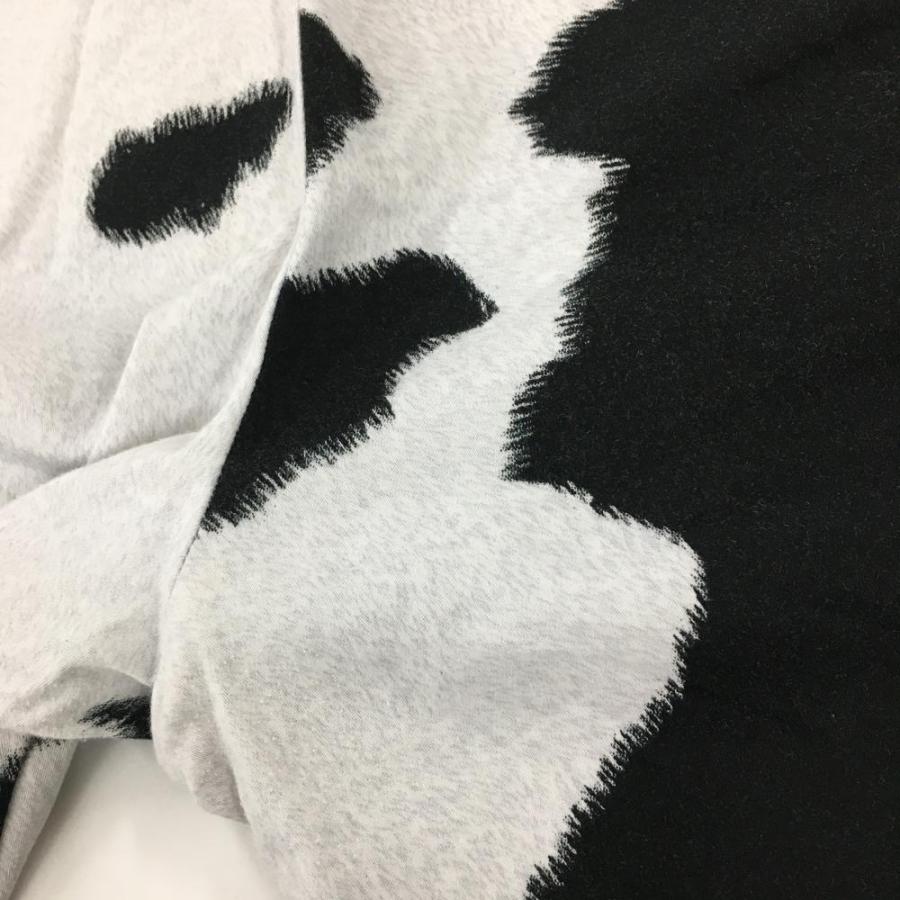 ラウドマウス パンツ 白×黒 ホルスタイン柄 カウズ ストレッチ メンズ