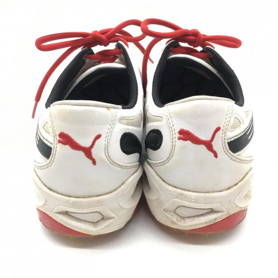 新品未使用！プーマツアーモデルゴルフシューズ　27cm PUMA プーマ ゴルフシューズ オレンジ×白 187099 汚れ メンズ