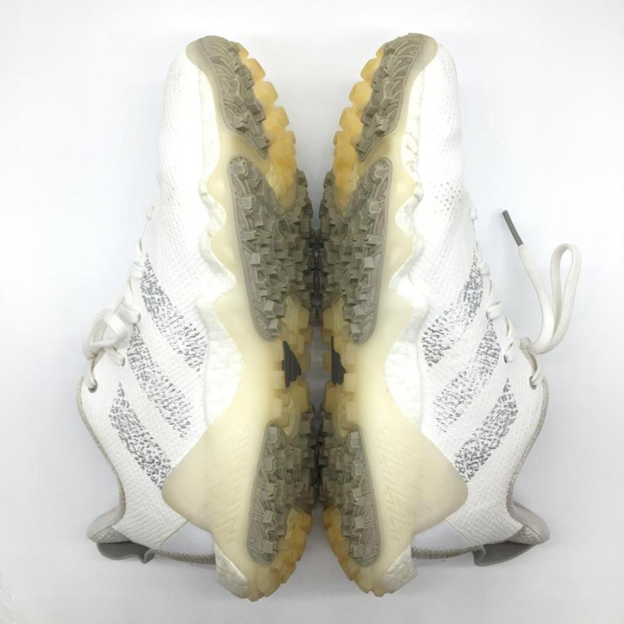 アディダス コードカオス25 ゴルフシューズ 26.0cm ホワイト 美品】アディダス ゴルフシューズ 白×シルバー 791001 CODECHAOS 22