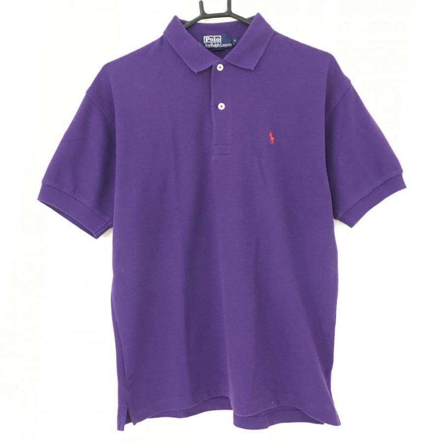 Ralph Lauren ラルフローレン ポロシャツ パープル 半袖 メンズ